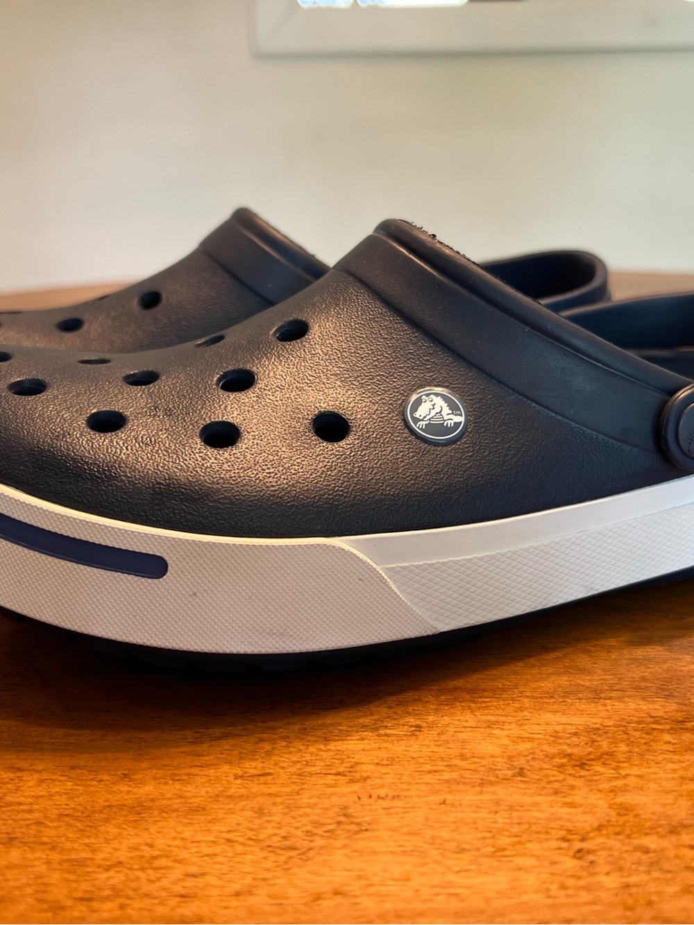 CROCS Navy and White Sport Clog